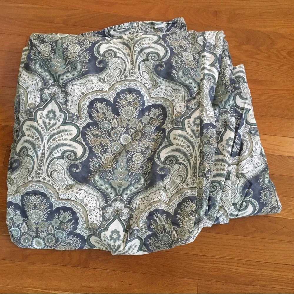 Pottery Barn Jordana Paisley Cotton Percale Duvet Cover